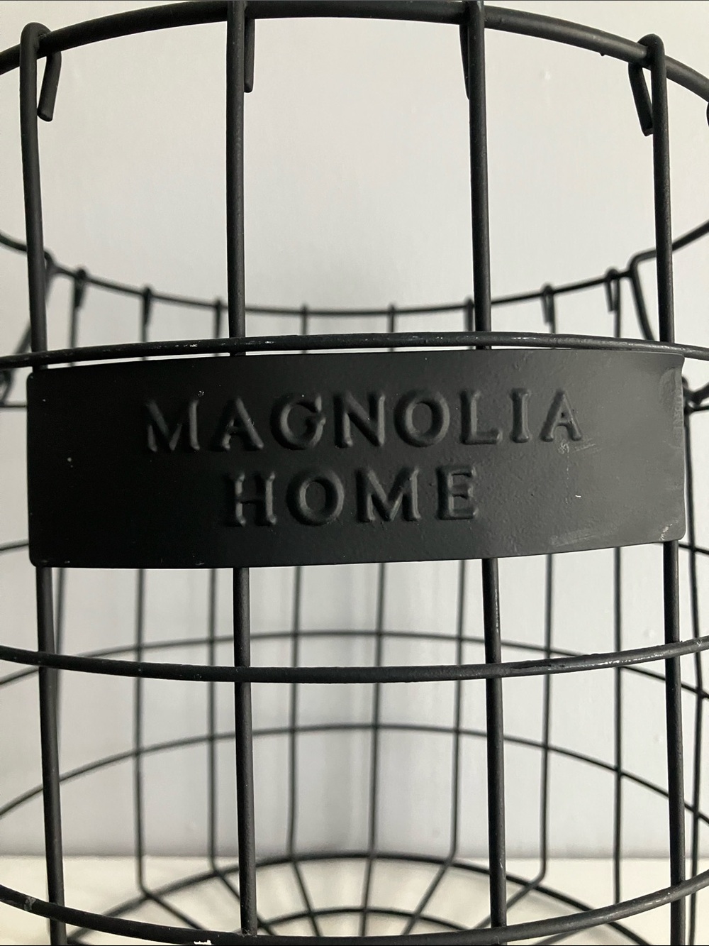 Magnolia Home Black Wire Storage Basket - Picture 2 of 7